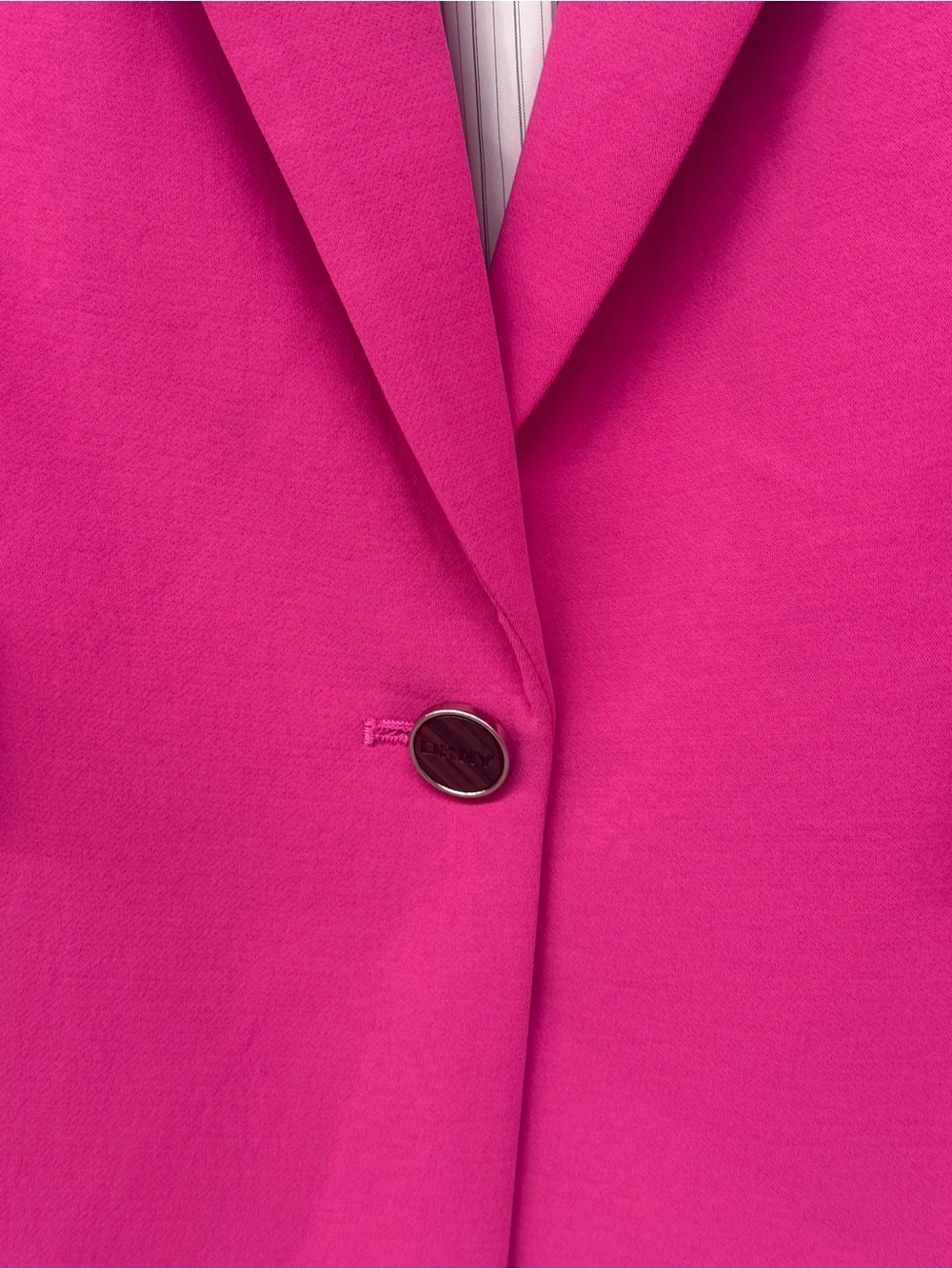 NWT DKNY Ruched 3/4 Sleeve Blazer Pink Size 16 - Picture 4 of 8